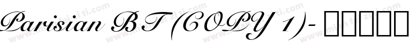 Parisian BT (COPY 1)字体转换